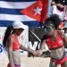 La pareja femenina cubana de voleibol de playa, de Leila Martínez y Lidianny Echeverría, ganadora del torneo regional de Varadero en 2022. Foto: @Norceca_Info / Twitter.