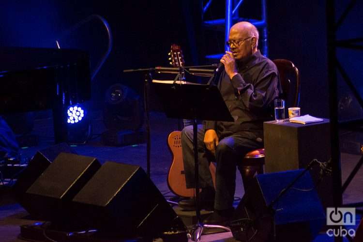 Pablo Milanés en su último concierto en Cuba, en la Ciudad Deportiva de La Habana, el 21 de junio de 2022. Foto: Otmaro Rodríguez / Archivo.