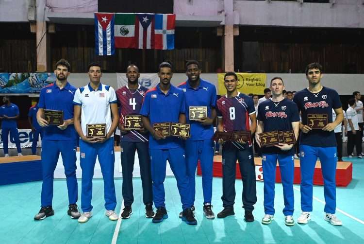 Jugadores más destcados en el Challenger de Norceca celebrado en Pinar del Río. Foto: NorcecaInfo / Facebook.
