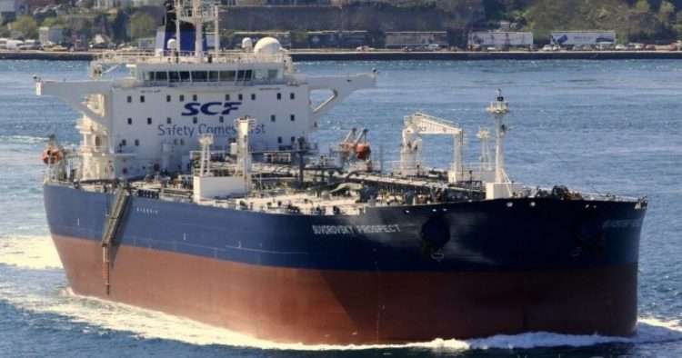 El petrolero Aframax Suvorovsky Prospect. Foto: Baltic Shipping.
