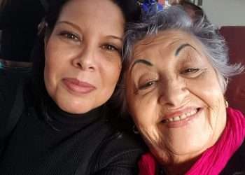 Chabela y su madre, Carmelina Barberis. Foto: cortesía.