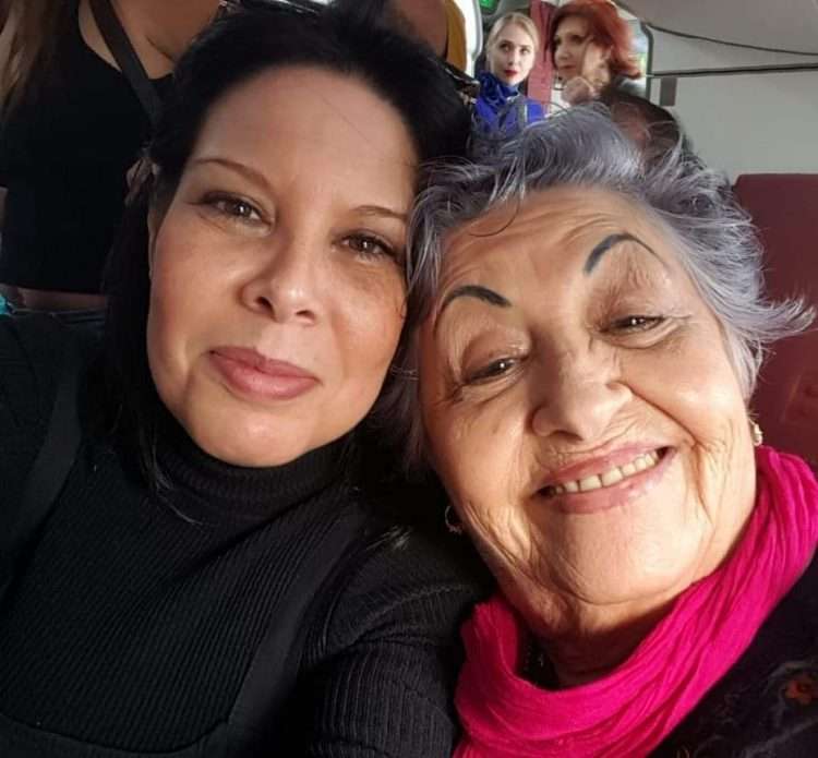 Chabela y su madre, Carmelina Barberis. Foto: cortesía.