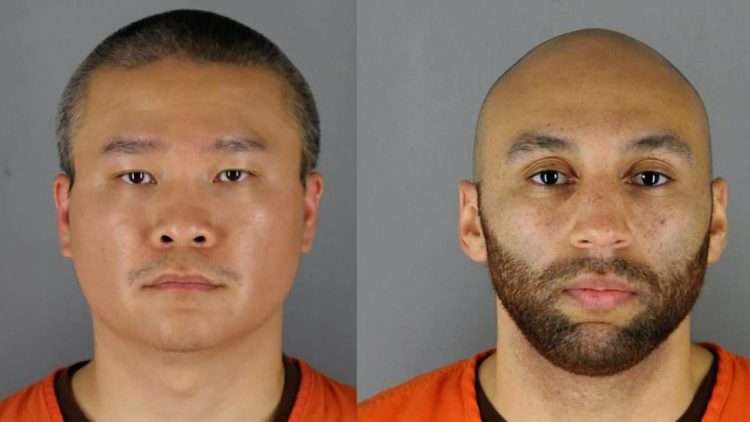 Los ex agentes Tou Thao (izquierda) y J Alexander Kueng (derecha).Foto: BBC.