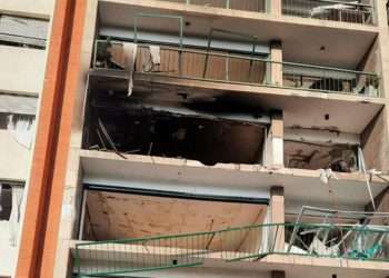 Explosión en un edificio del barrio de Punta Carretas, Montevideo, Uruguay.