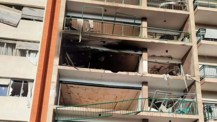 Explosión en un edificio del barrio de Punta Carretas, Montevideo, Uruguay.