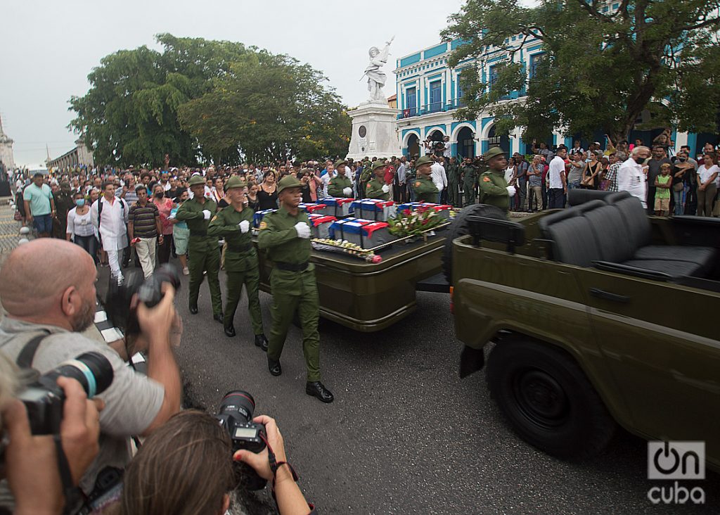 Funeral honors of the victims of the fire in Matanzas