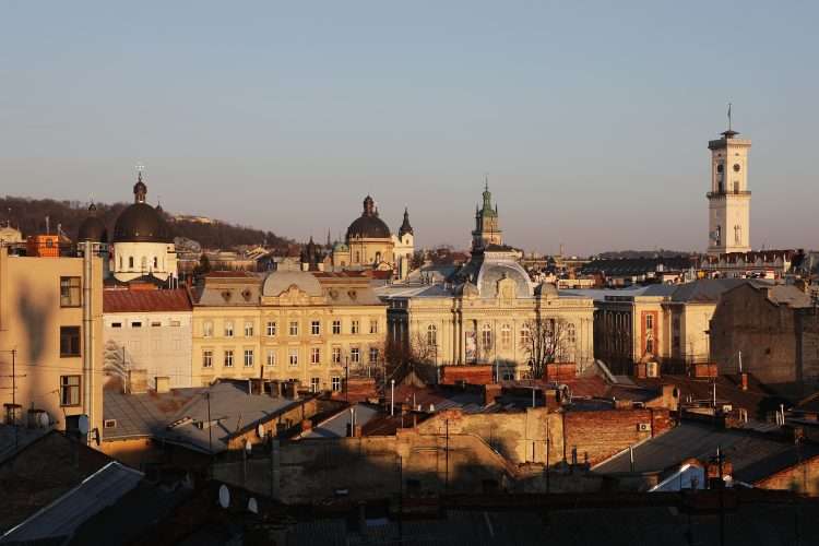 La ciudad de Lviv, Ucrania. Foto: NPR.