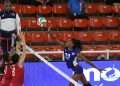 Acción del partido de voleibol femenino entre Cuba y Puerto Rico en la II Copa Panamericana Final Six, con sede en Santo Domingo, República Dominicana. Foto: norceca.net