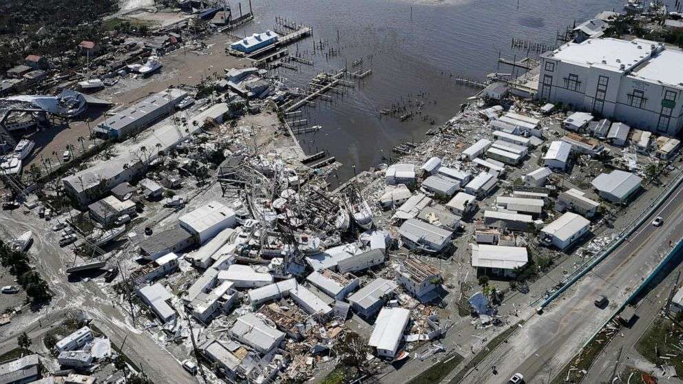 Impactos de Ian en Fort Myers, Florida. Foto: NBC.