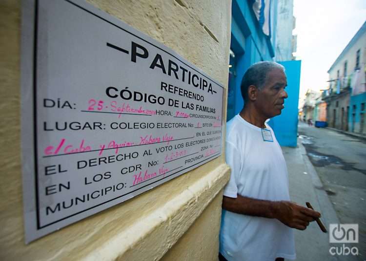 Referendo en Cuba sobre el Código de las Familias, el domingo 25 de septiembre de 2022. Foto: Otmaro Rodríguez.