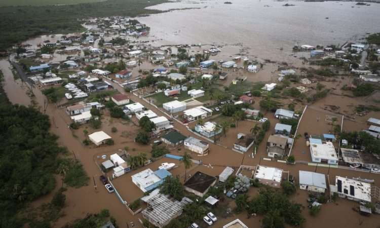 Puerto Rico sufrió la inundación de miles de hectáreas de terreno agrícola debido al huracán Fiona. Foto: AP.