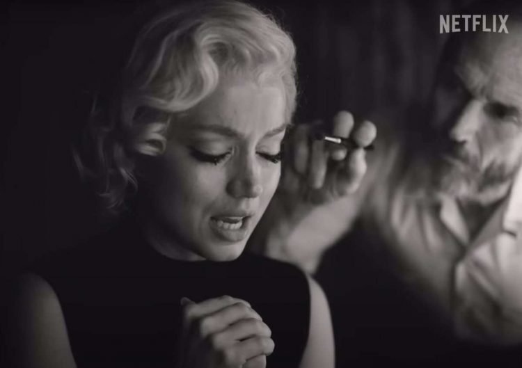 Ana de Armas interpretando a Marilyn Monroe en “Blonde”. Netflix