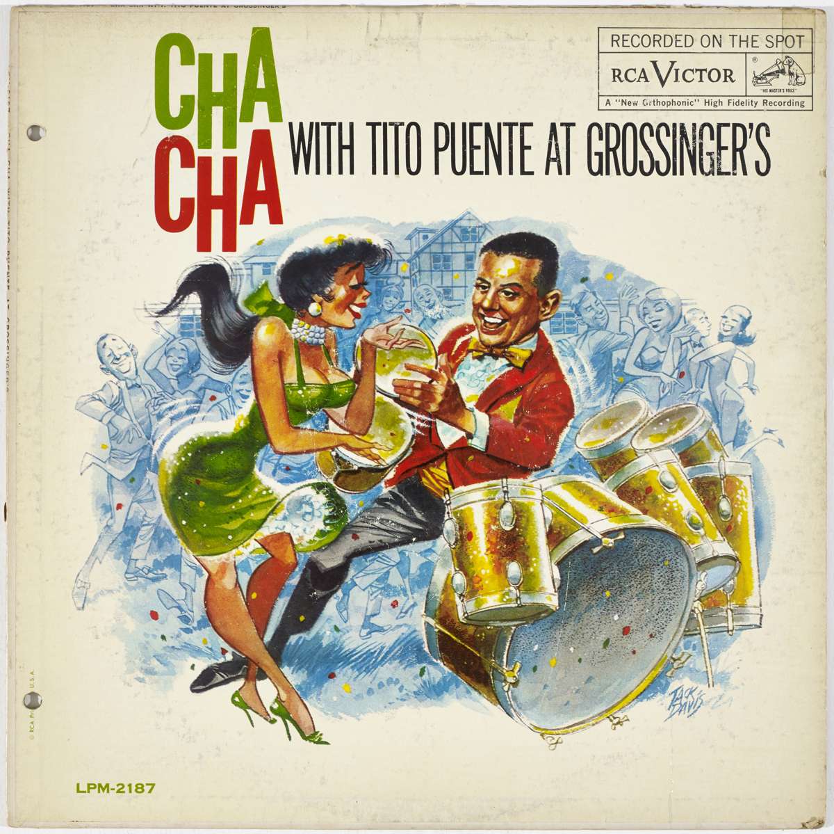 Photo courtesy of The Wolfsonian, a museum administered by Florida International University (FIU), showing the album cover "cha cha" with Tito Puente in Grossinger's (1960), which is part of the exhibition "Turn the Beat Around"which shows how Afro-Cuban rhythms "forever changed the musical landscape" of the USA. Photo: The Wolfsonian-FIU / EFE.