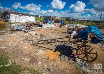 El huracán Ian destruyó numerosas viviendas en La Coloma, Pinar del Río. Foto: Otmaro Rodríguez.