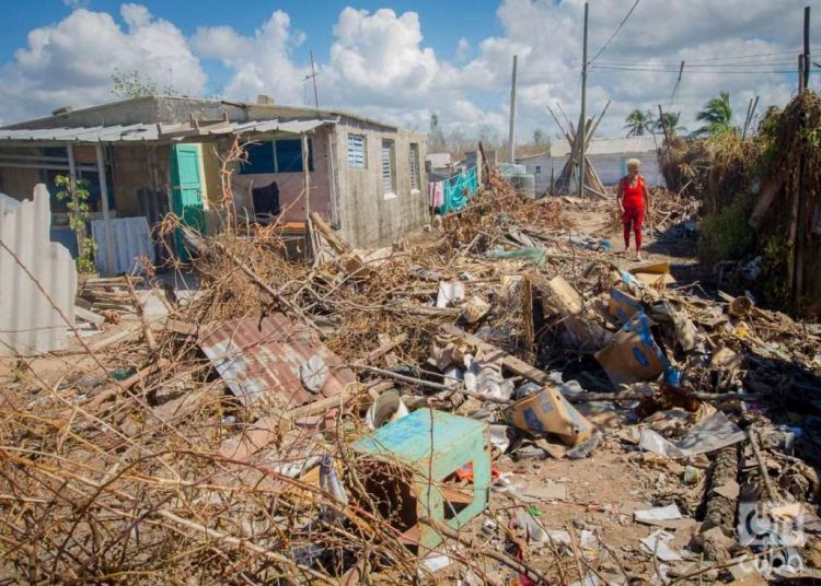 Daños provocados por el huracán Ian en La Coloma, Pinar del Río, en el occidente de Cuba. Foto: Otmaro Rodríguez.