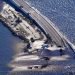 Puente de Sanibel Island, Fort Myers, severamente golpeado por Ian. Foto: ABC News.