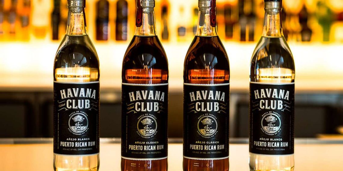 Los cuatro tipos de Havana Club producidos por Bacardí. Foto: Bacardí
