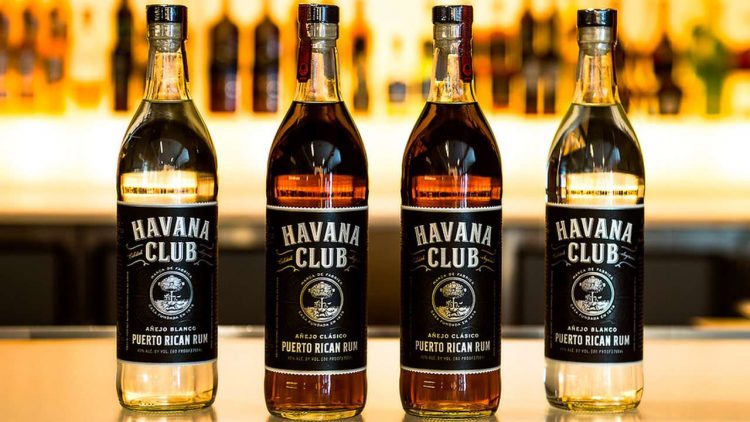 Los cuatro tipos de Havana Club producidos por Bacardí. Foto: Bacardí