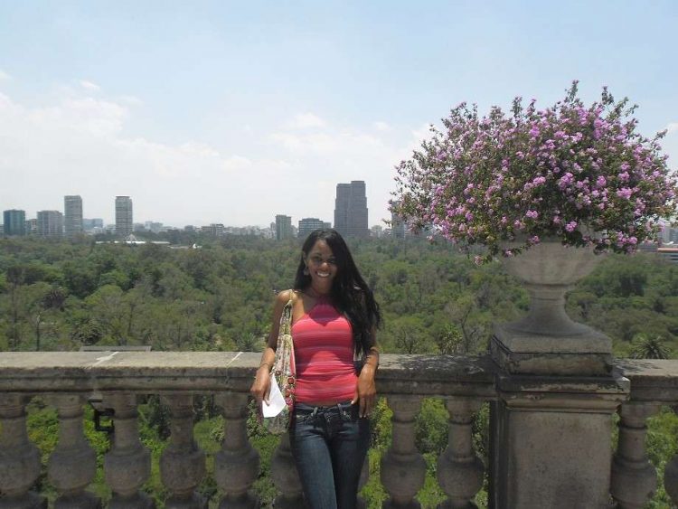 En el Castillo de Chapultepec. Foto: cortesía de Alina Herrera Fuentes.