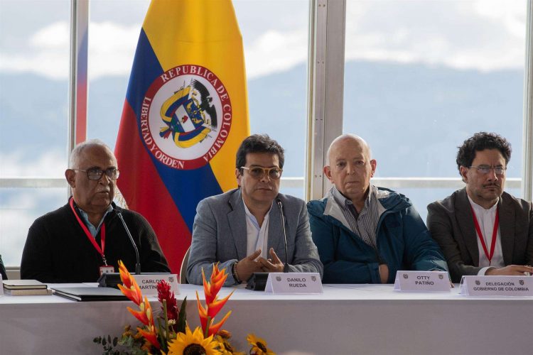 Las conversaciones de paz en Caracas, Venezuela. Foto: EFE.