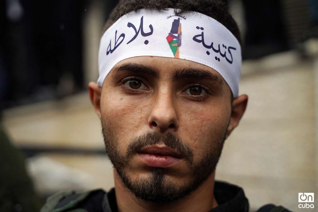 Miliciano de la Brigada Balata, en Neblus, Cisjordania. Foto: Alejandro Ernesto.