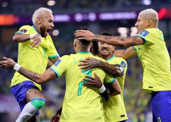 Brasil ofreció una exhibición frente a Corea del Sur en octavos de final del Mundial de Qatar.  EFE/EPA/Abedin Taherkenareh