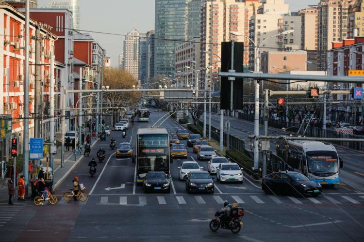 Una calle de Beijing, el 7 de diciembre de 2022Foto: WU HAO/EFE/EPA.