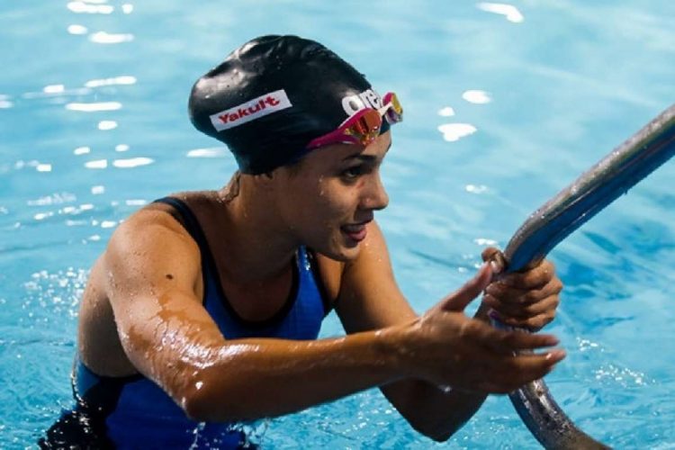 La nadadora cubana Elisbet Gámez. Foto tomada de su perfil en Facebook.