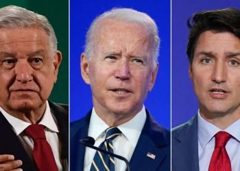 Los tres presidentes se reunieron en 2021 en EEUU. Foto:  CNN.