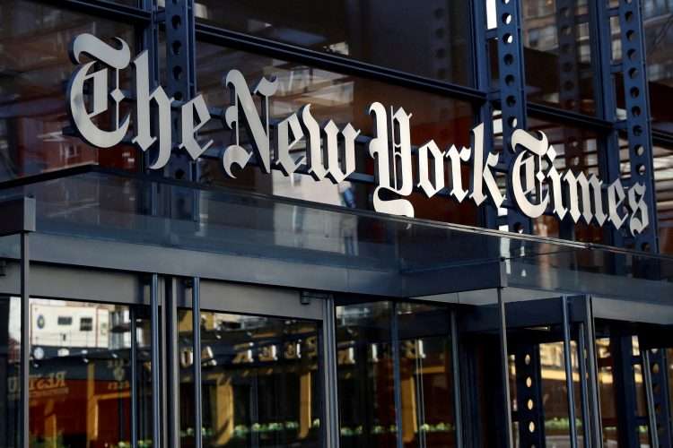 Edificio del New York Times en Manhattan. Foto: Shannon Stapleton/Reuters.