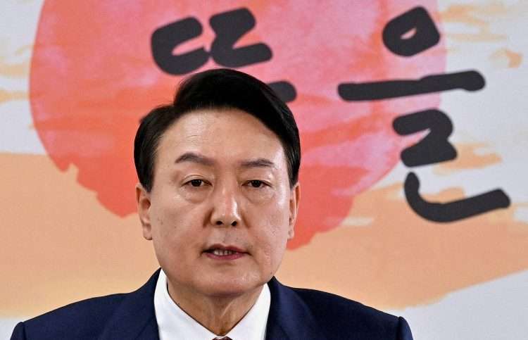 El presidente de Corea del Sur, Yoon Suk Yeol,. Foto: Reuters.
