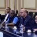 Los congresistas de Estados Unidos Mark Pocan (1-d), James McGovern (2-d) y Troy Anthony Carter (3-d), durante una visita a la sede de la Asamblea Nacional de Cuba, el 9 de diciembre de 2022. Foto: @AsambleaCuba / Twitter.