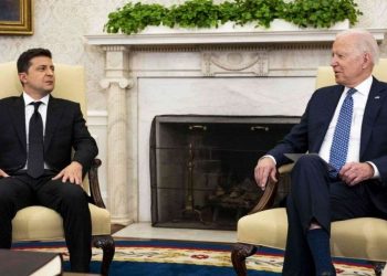 Los presidentes Biden y Zelenski en la Casa Blanca. Foto: Newsx.