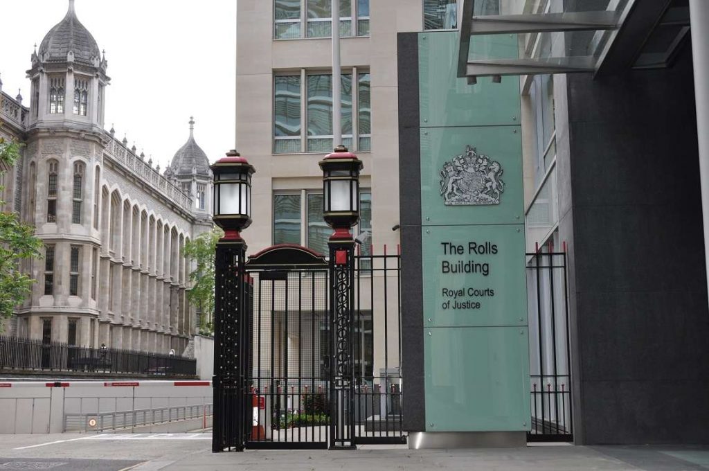 Corte Real de Justicia, Reino Unido. Foto: judiciary.uk / Archivo.