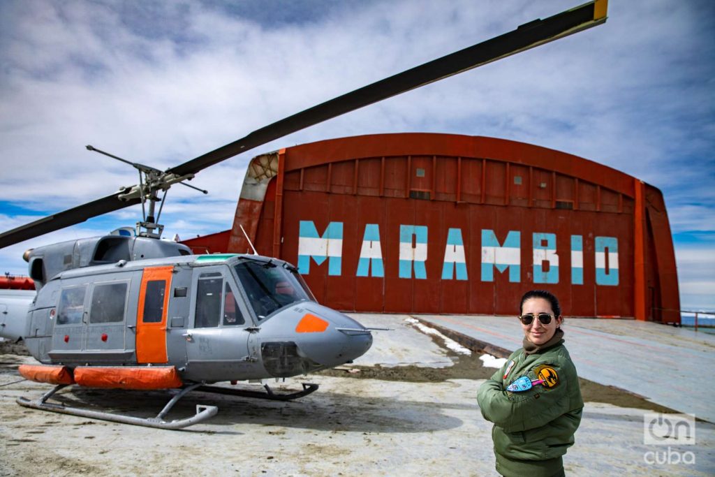 Rocío García, asidua de los rompecabezas. Es teniente de la Fuerza Aérea y la primera mujer piloto de la historia en hacer una campaña de verano en la Antártida.
