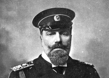 Alekséi Aleksándrovich Románov (1850-1908), hijo del Zar de Rusia.