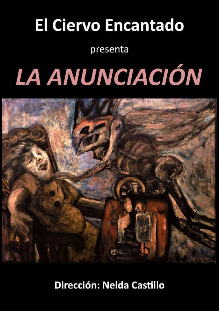 Poster of the work, with the painting by Antonia Eiriz.