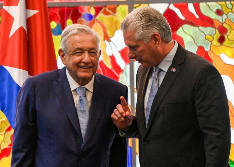 Díaz-Canel y AMLO en La Habana / Archivo. Foto: Reuters.