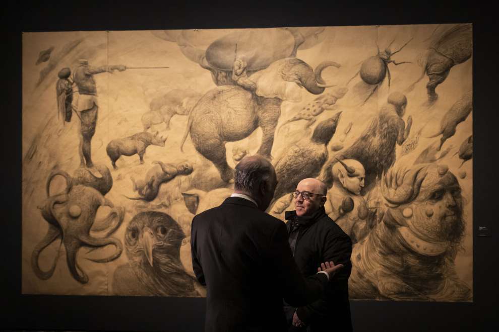 Fundación Ibercaja acoge muestra de Francisco de Goya (160 grabados) y Roberto Fabelo (13 obras) en "Mundos. Goya y Fabelo". Foto: Enrique Cidoncha.