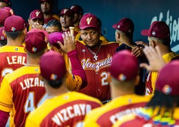 Miguel Cabrera es líder espiritual de Venezuela en el Clásico Mundial de Béisbol. Foto: Rob Tringali/MLB Photos via Getty Images.