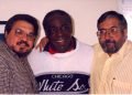 Chicago, 1998. De izquierda a derecha, Félix Masud, Orestes Miñoso, y el autor, Norberto Codina.