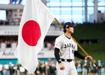 Shohei Ohtani, Jugador Más Valioso del quinto Clásico Mundial de Béisbol. Foto: Mary DeCicco/WBCI/MLB