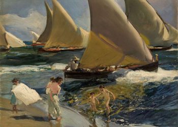 "Haciéndose a la mar" (1908) es uno de los cuadros de Joaquín Sorolla custodiados por el Museo de Bellas Artes de La Habana.