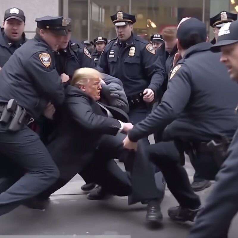 False images of the arrest of Donald Trump circulate through the networks