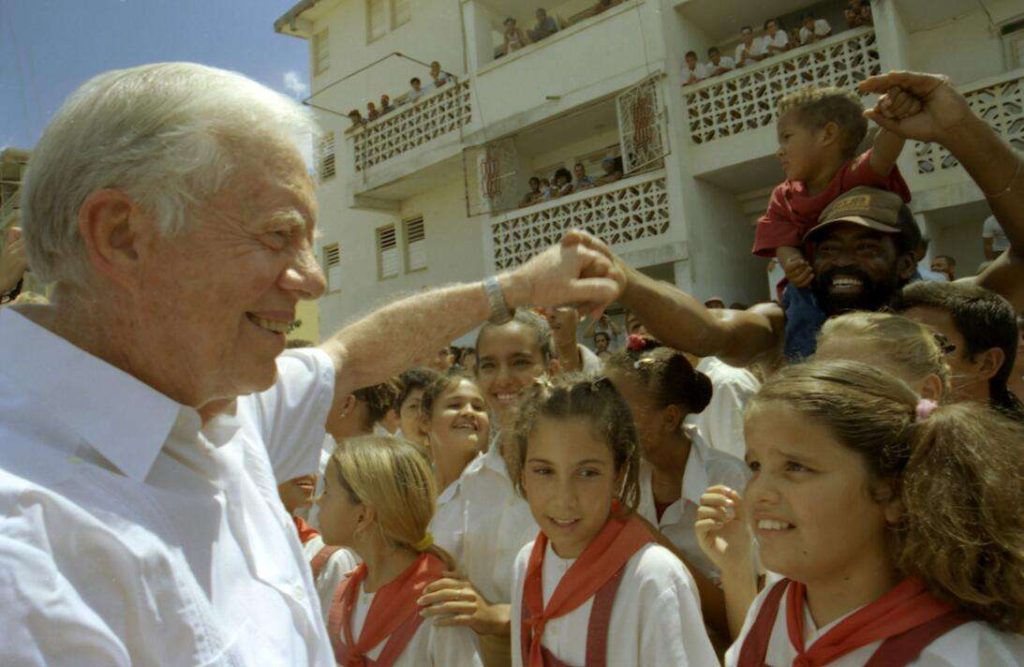 Jimmy Carter visiting Cuba in 2002. Photo: The Carter Center.