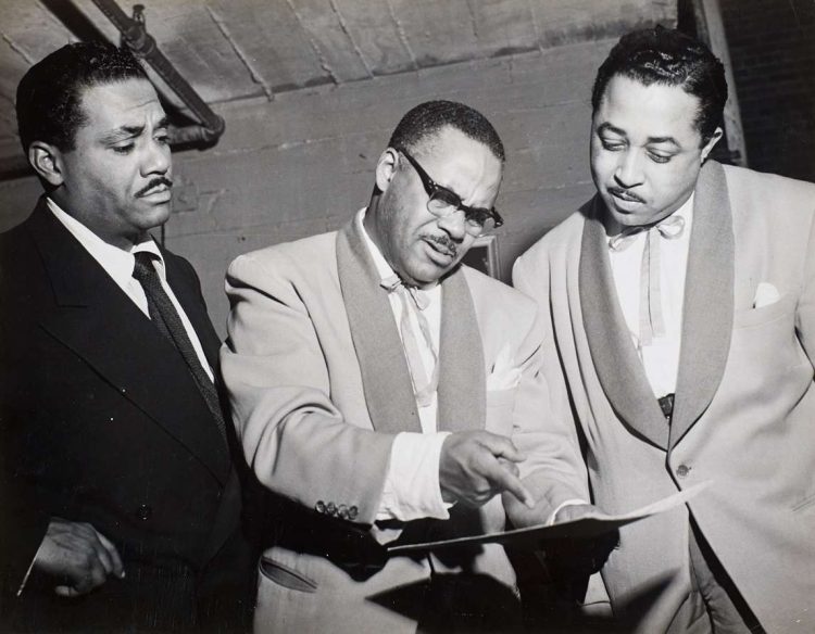 Machito, Mario Bauzá y René Hernández, pioneros del mambo en Nueva York, 1937. Foto: wolfsonian.org