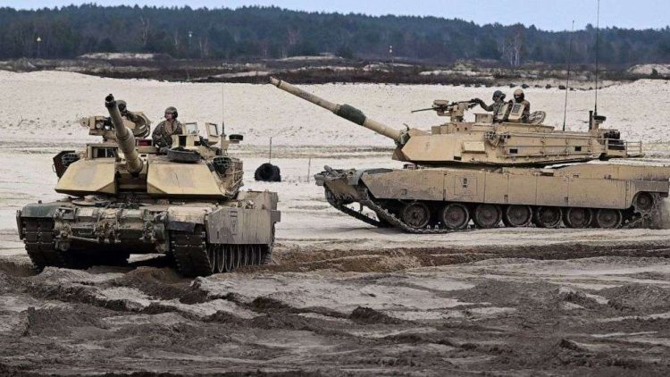 Los tanques Abrams. Foto: ABC News.