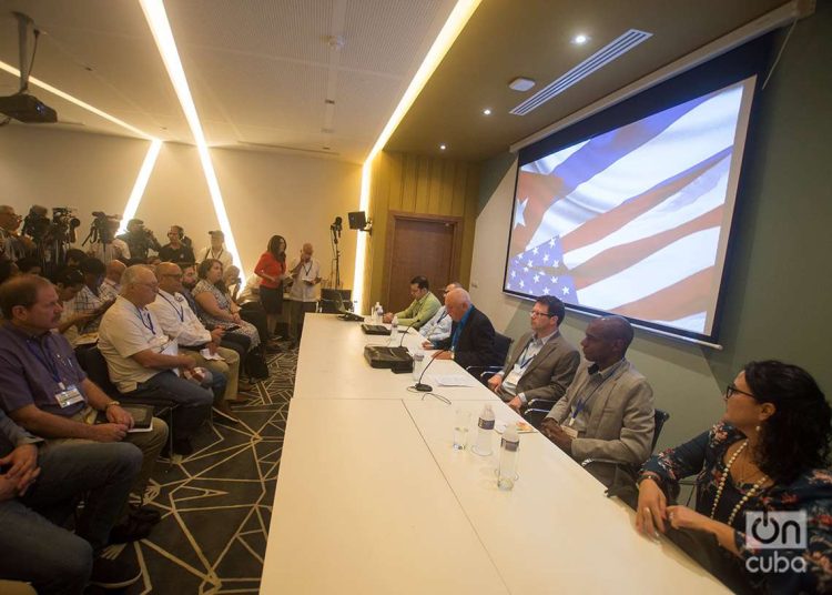 Apertura de la IV Conferencia Agrícola entre Cuba y Estados Unidos, en el Hotel Grand Aston La Habana, el 4 de abril de 2023. Foto: Otmaro Rodríguez.