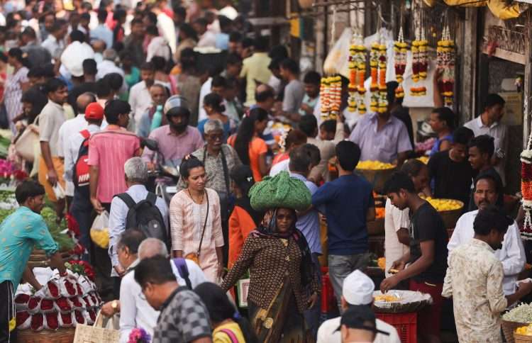 Mercado en Bombai, India. Foto: Reuters.