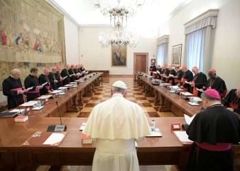 El papa Francisco preside una reunión con los obispos en el Vaticano. Foto: Zenit